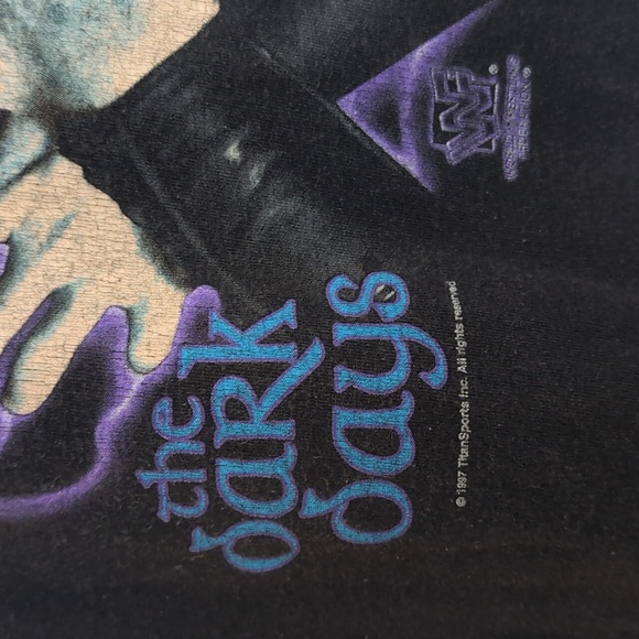 Rare Vintage WWF Wrestling 1997 Undertaker "The Dark Days" T-Shirt Tee M Medium - Picture 5 of 13